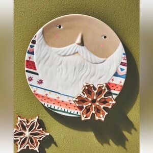 Anthropologie Tikkou Santa Plate
